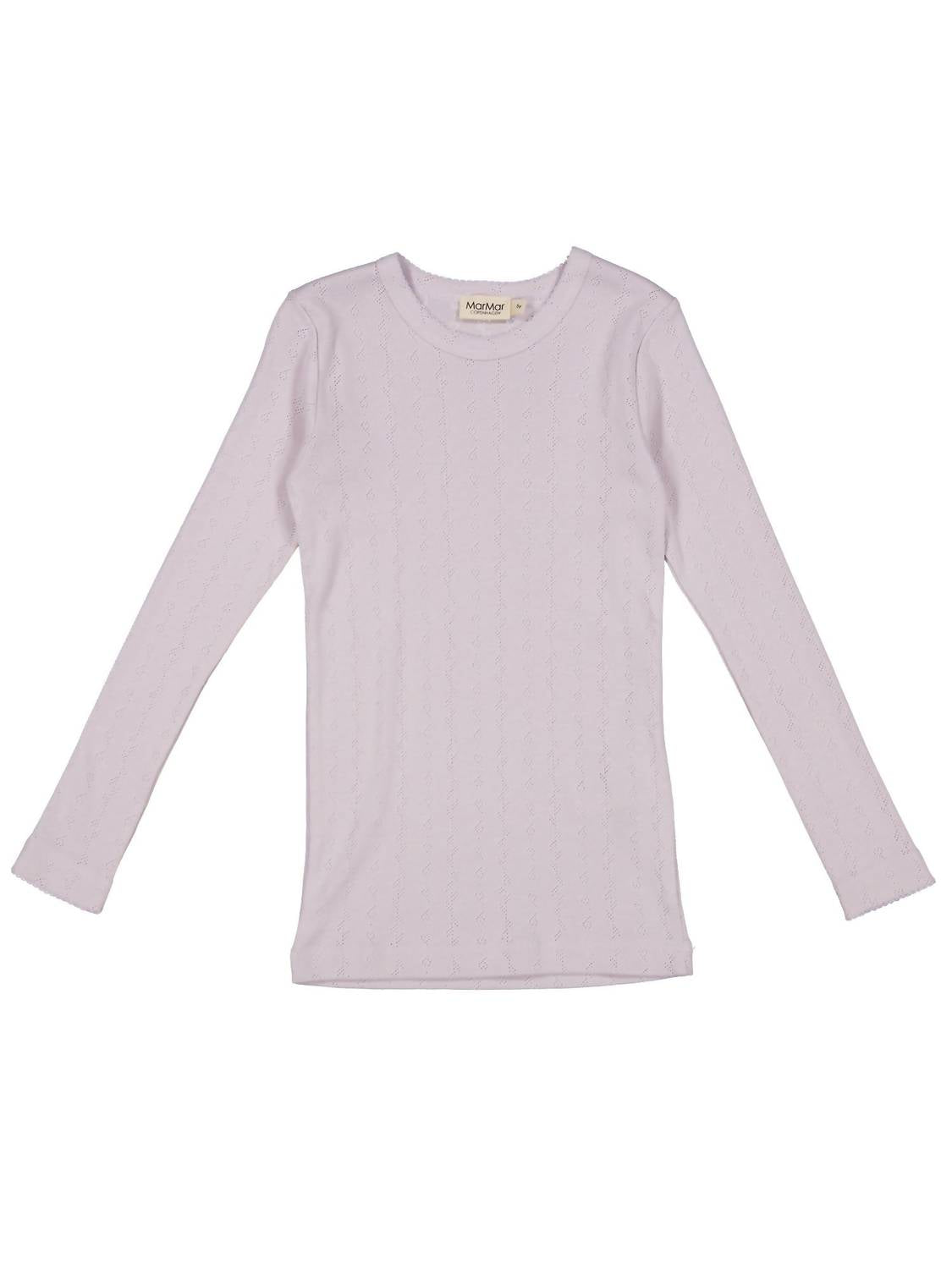 Girls Tamra Pointelle Top In Violet Dust