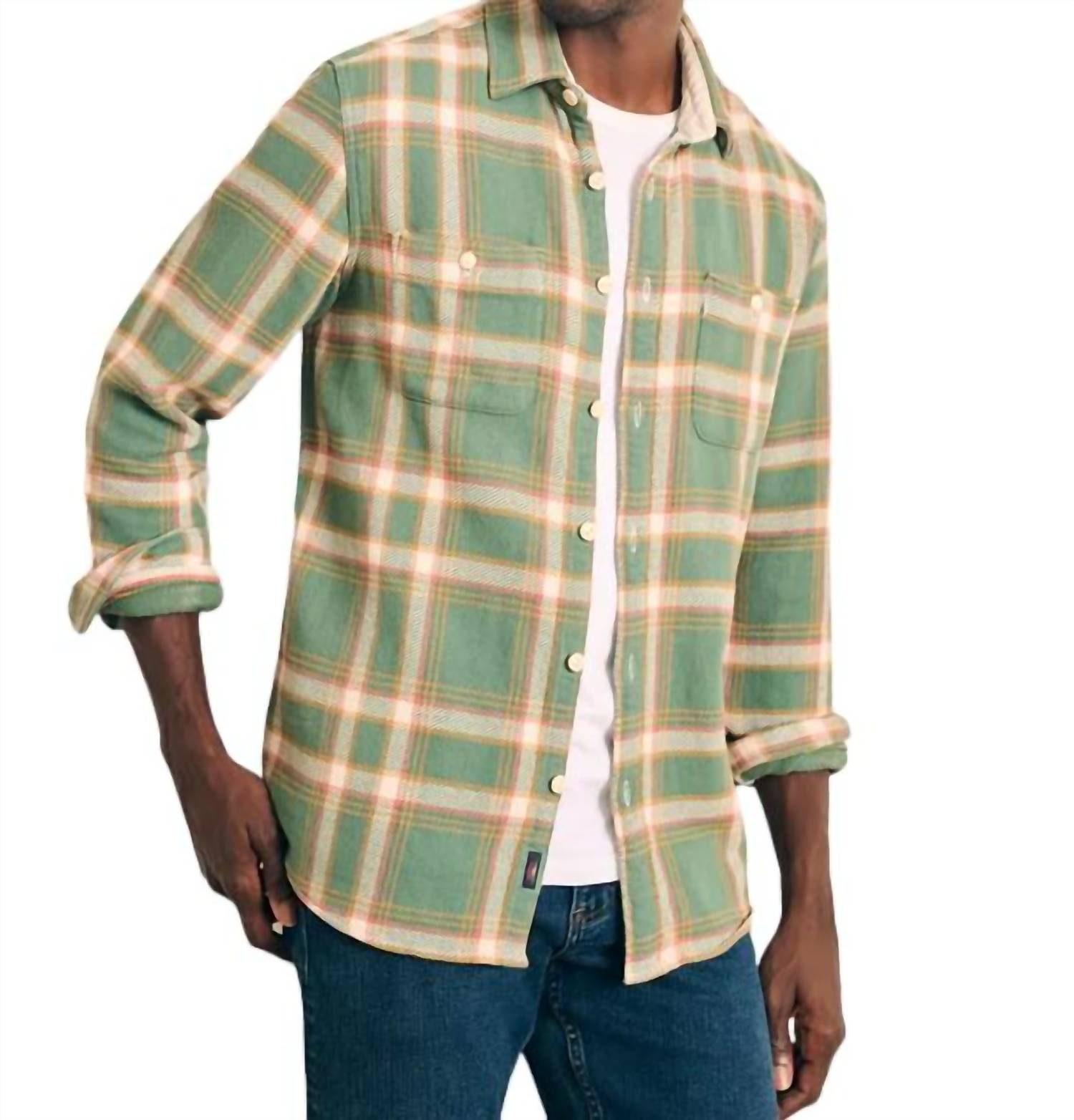 The Surf Flannel Shirt In Cedar Valley Plaid
