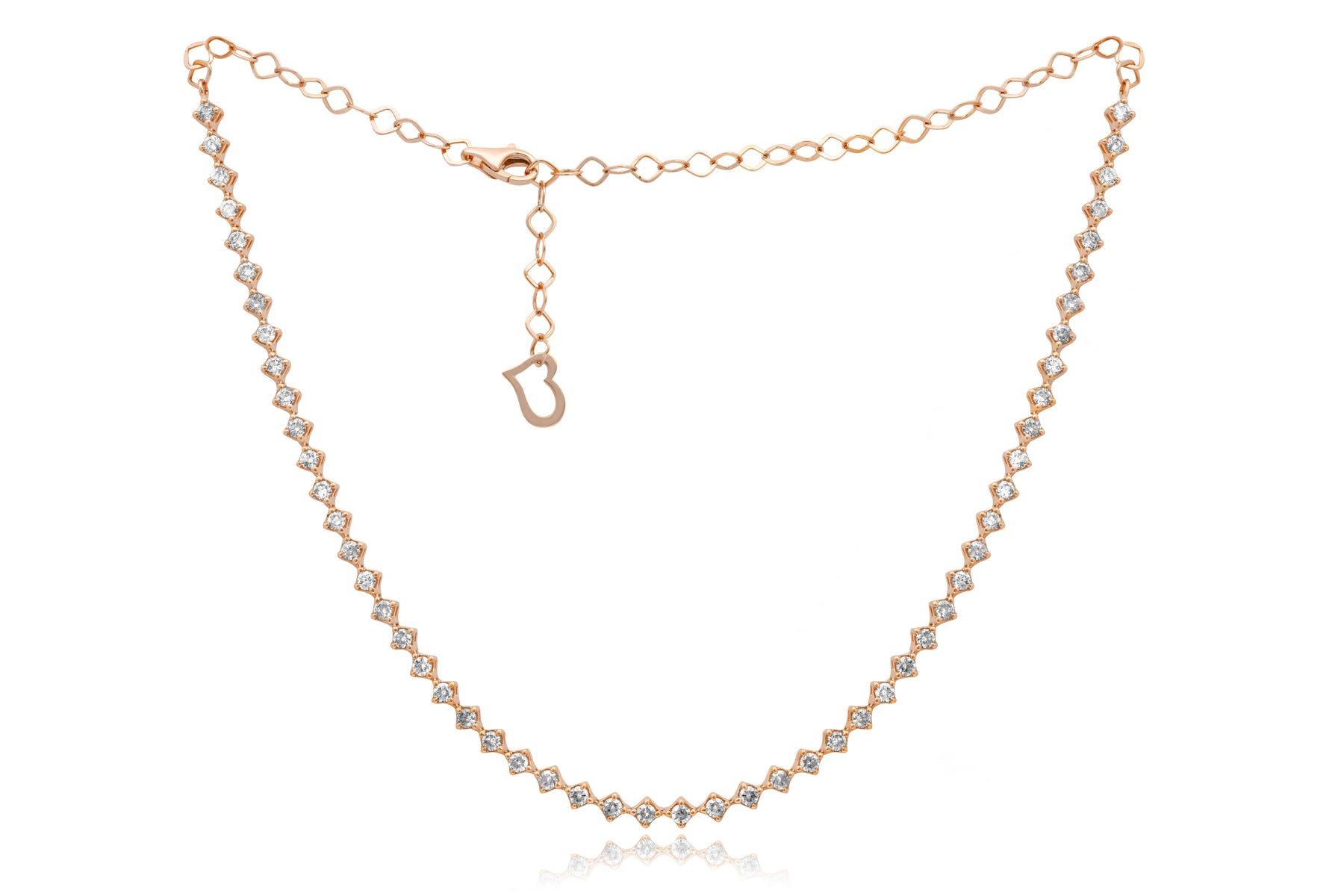 14 kt rose gold, 12