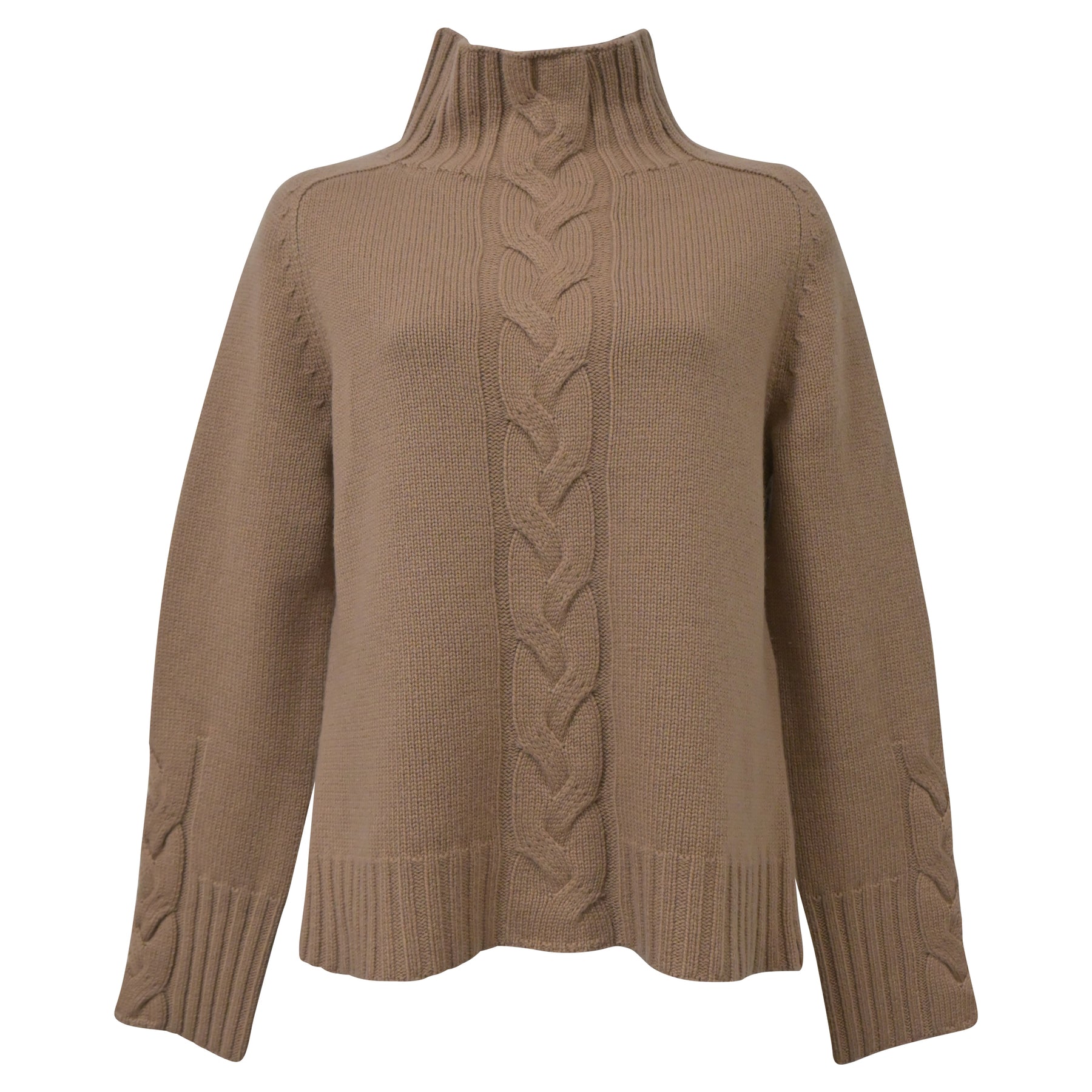 'S Max Mara Chestnut Oceania Sweater in Beige Wool 7748672192572