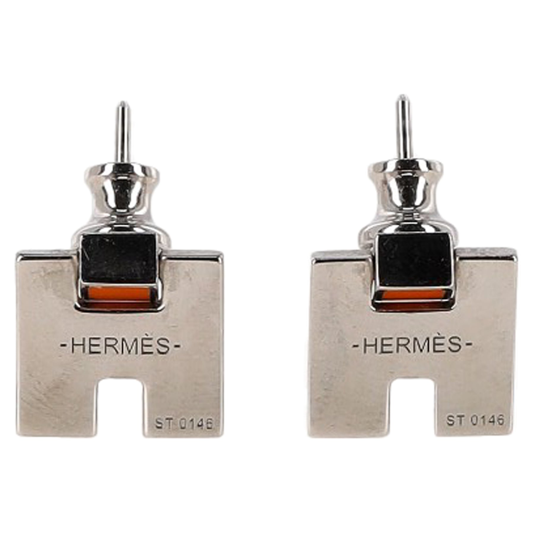 Hermès Eileen Earrings in Silver Metal 7833179914300