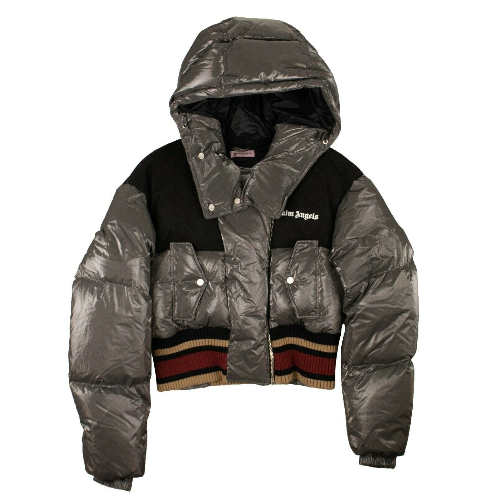 Gray Padded Down Coat