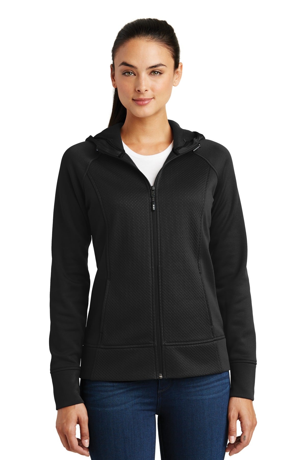 Sport-Tek Women's Rival Tech Fleece Full-Zip Hooded Jacket LST295