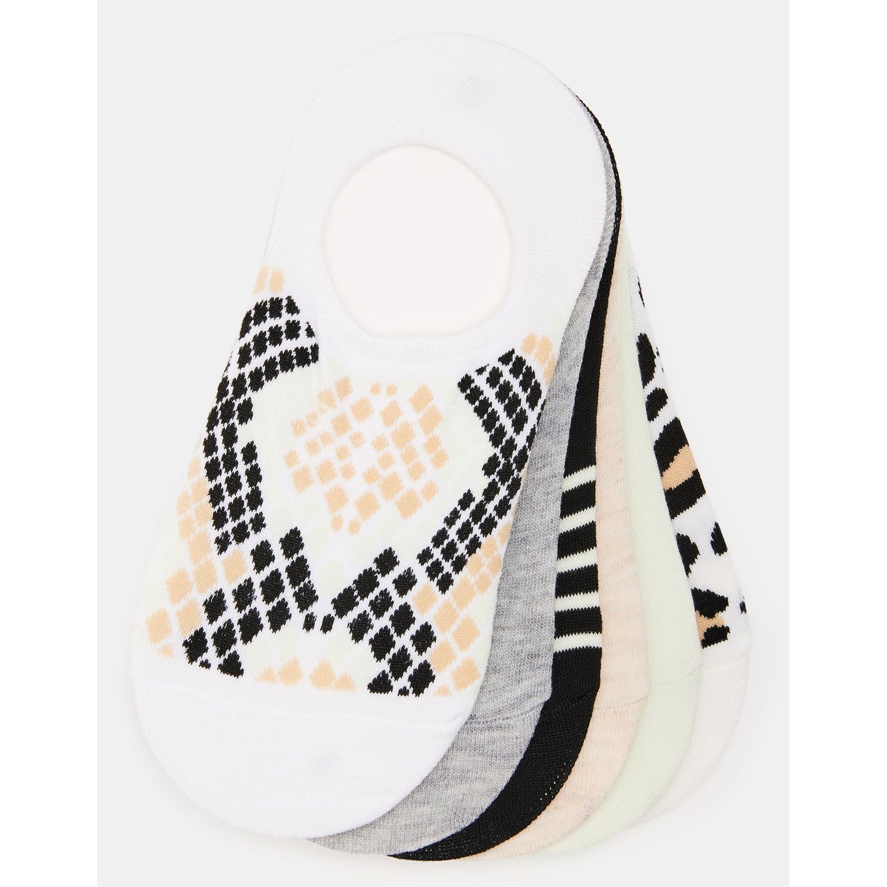 Slithr Socks Cream Multi 7805797466172