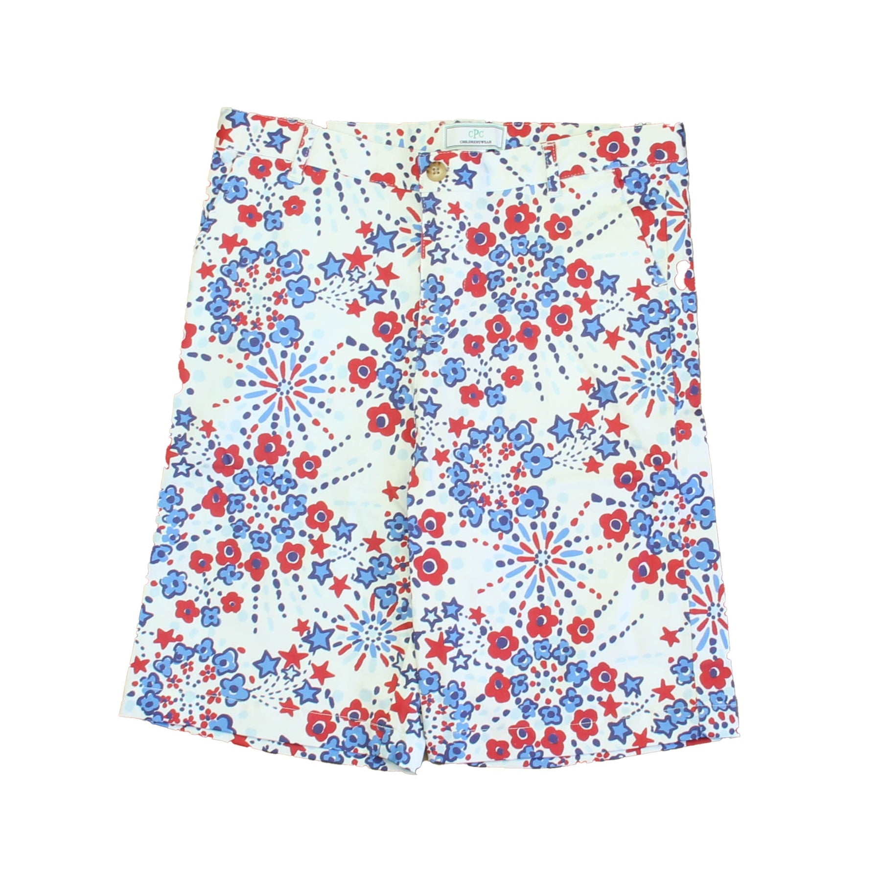 Classic Prep Boys Firecracker Floral Print Shorts Size: 6-14 Years 7805832888380