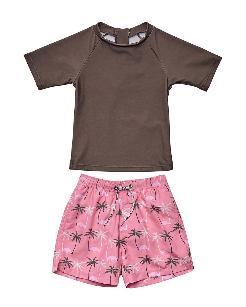 Snapper Rock Palm Paradise Sustainable Baby Swim Set