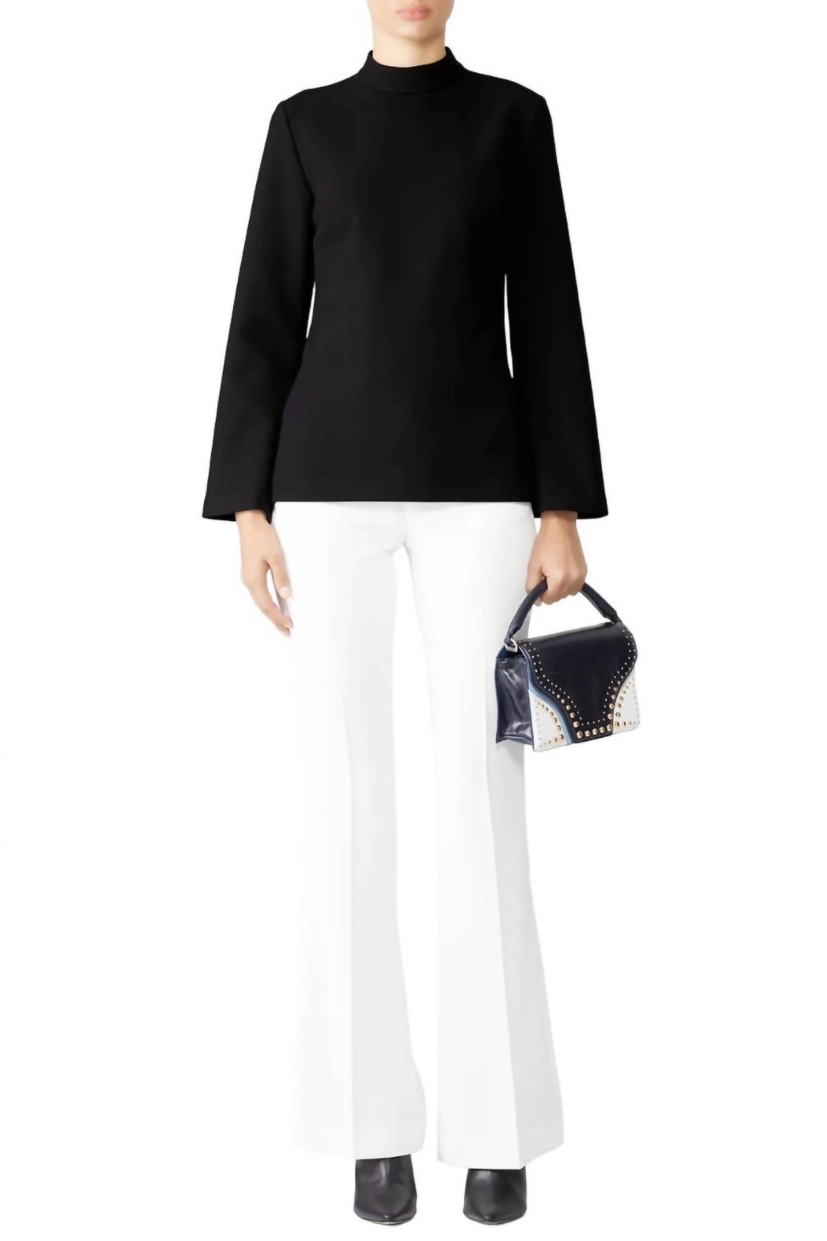 Hostess Top In Black 7766680600636