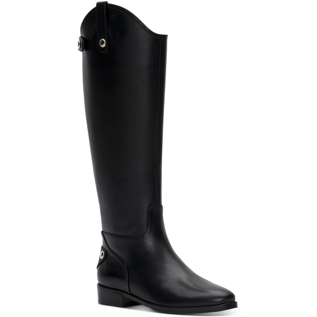 Aleah Zipper Leather Knee-High Boots