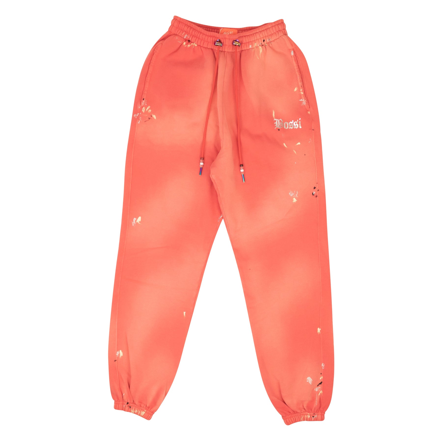 Bossi Crest Paint Sweatpants - Nantucket Red