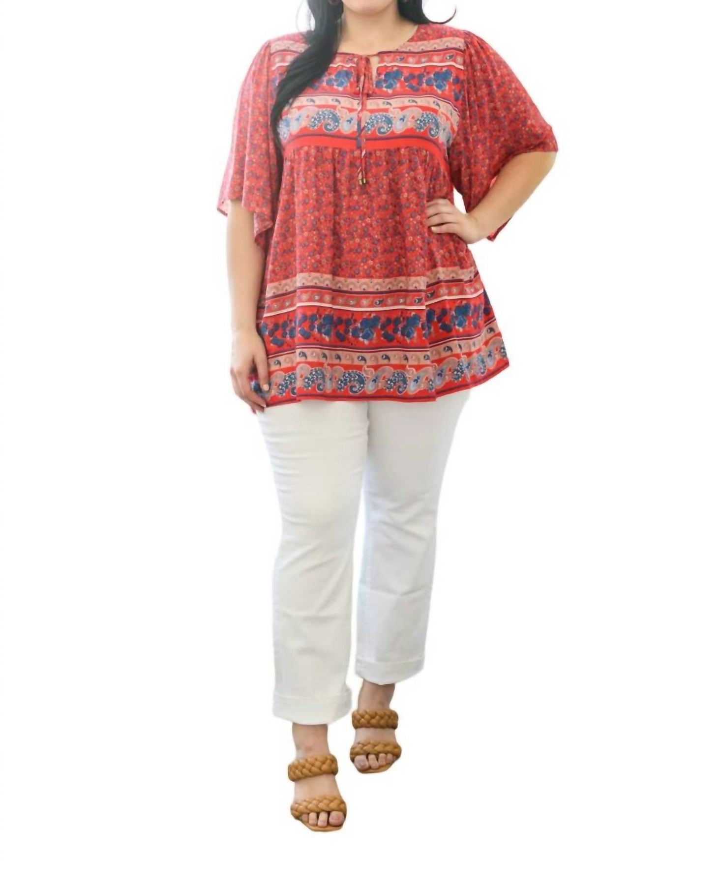 Easy Street Top In Red