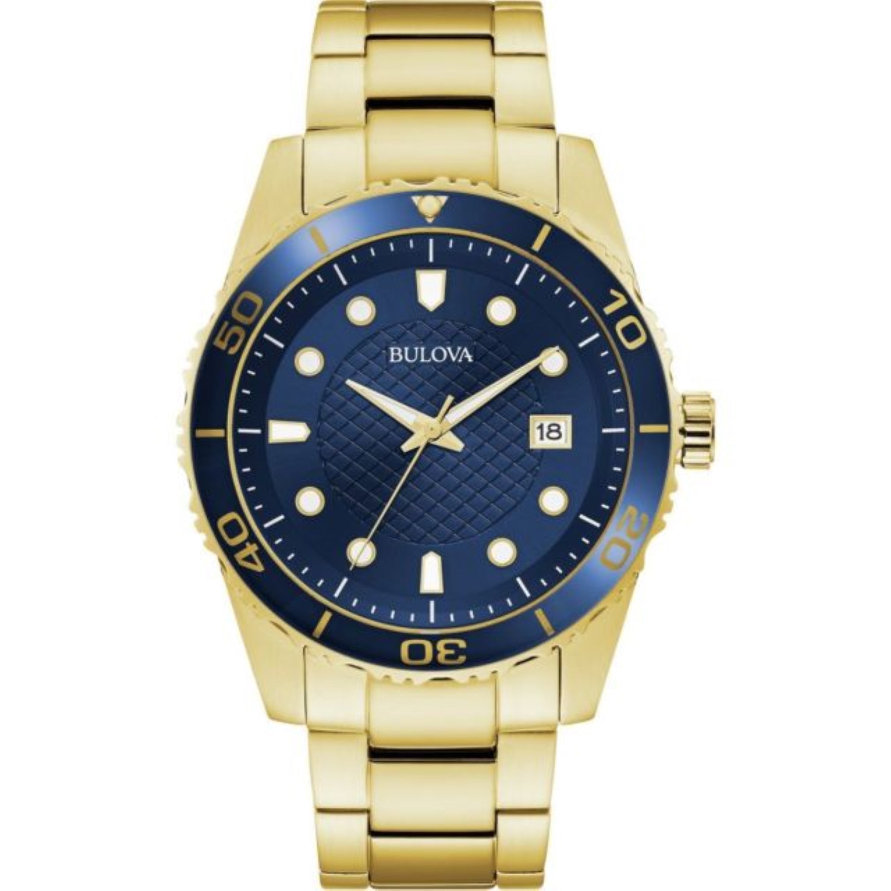 Bulova Men's 44mm Blue Quartz Watch