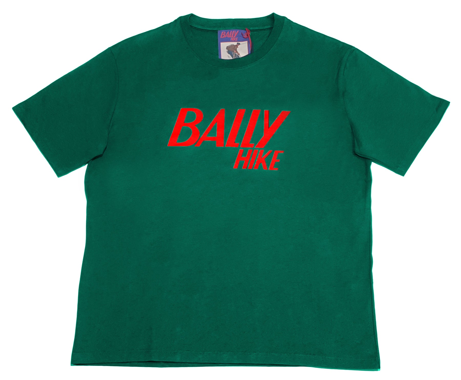 Bally 6238608 Men's Hike Green Cotton Logo T-Shirt 7706149879868