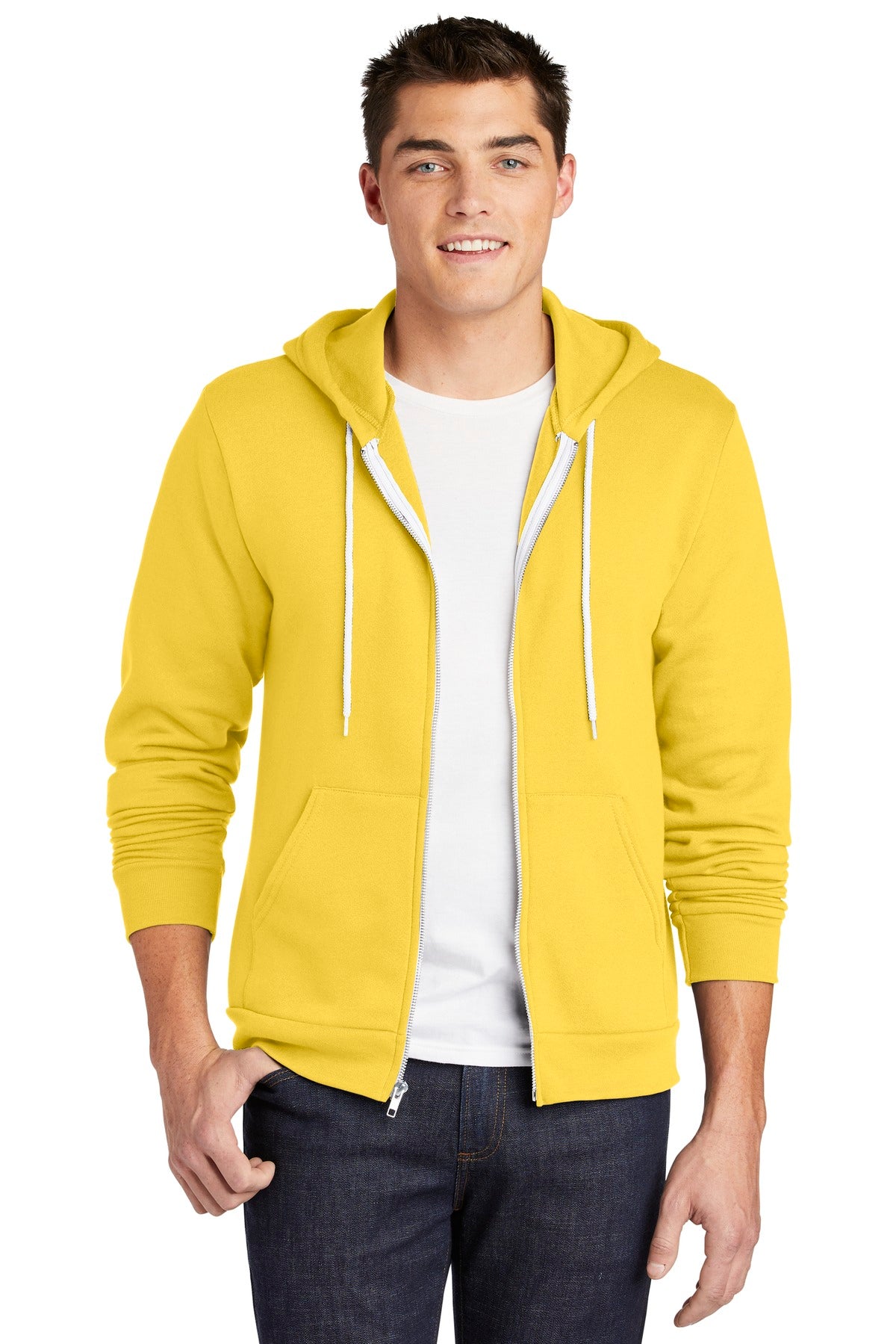 American Apparel Men's Flex Fleece Zip Hoodie. F497W