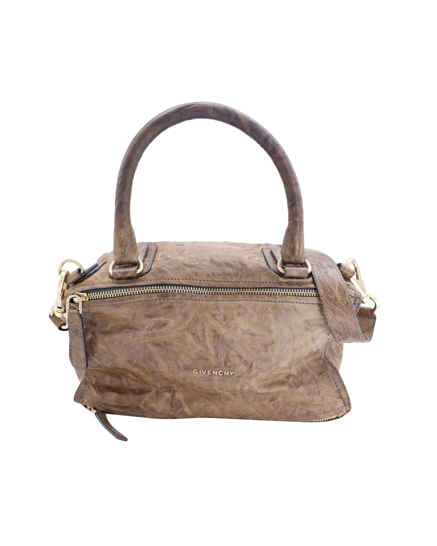 Givenchy Pandora Medium Bag in Brown Distressed Leather 7705719373884