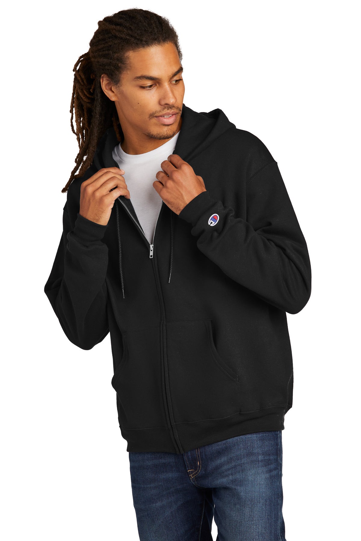 Champion Men's Powerblend Full-Zip Hoodie