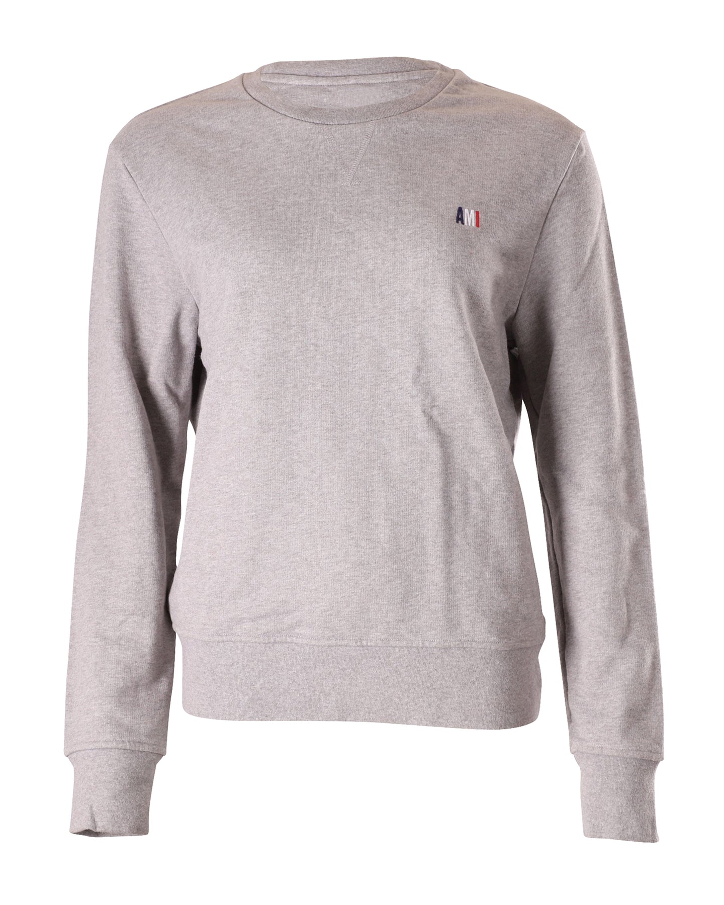 Ami Paris Crewneck Sweatshirt in Gray Cotton 7748918870076