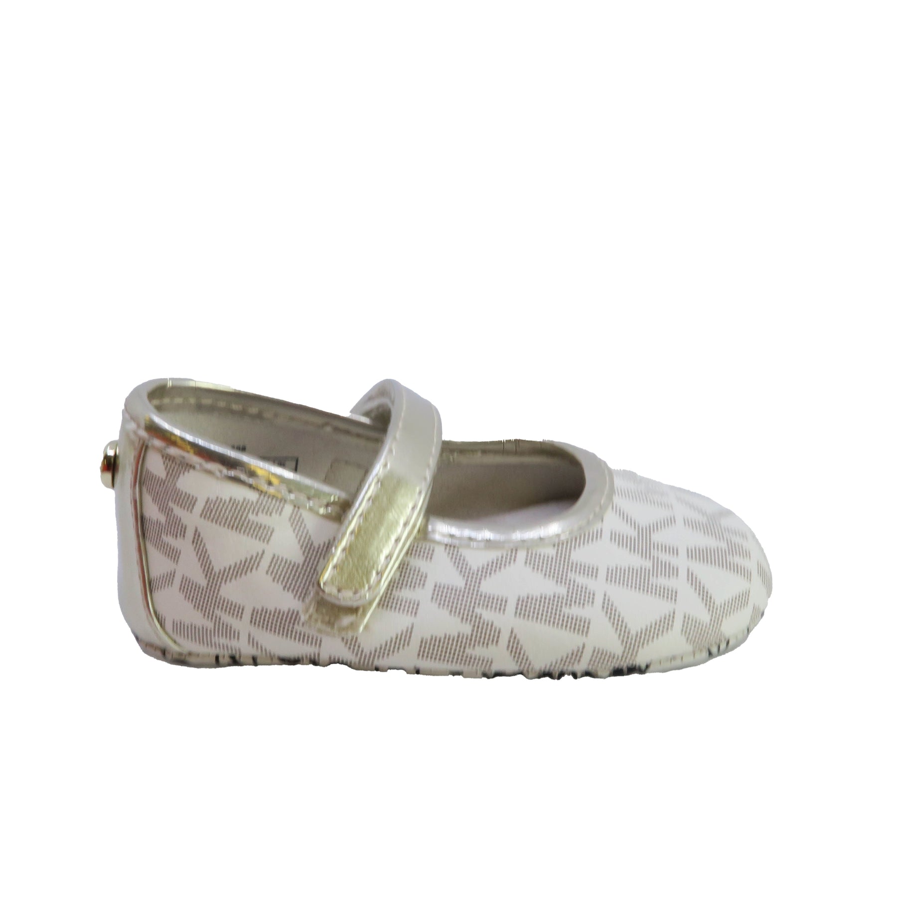 Michael Kors Girls Ivory | Gold Shoes 7805929783356
