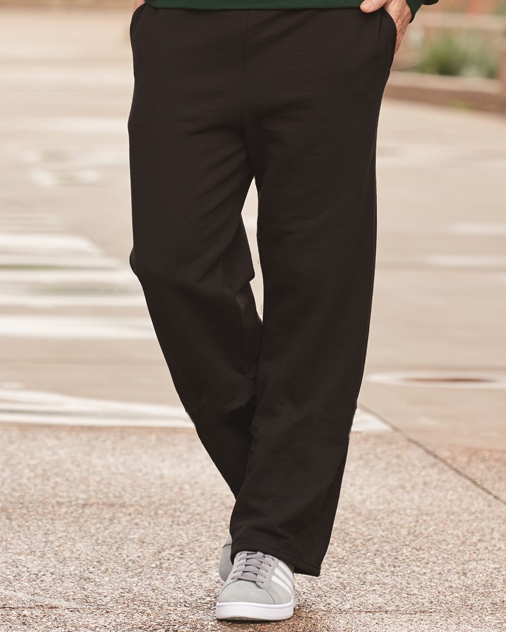 JERZEES Men's NuBlend Open Bottom Pant with Pockets 974MP