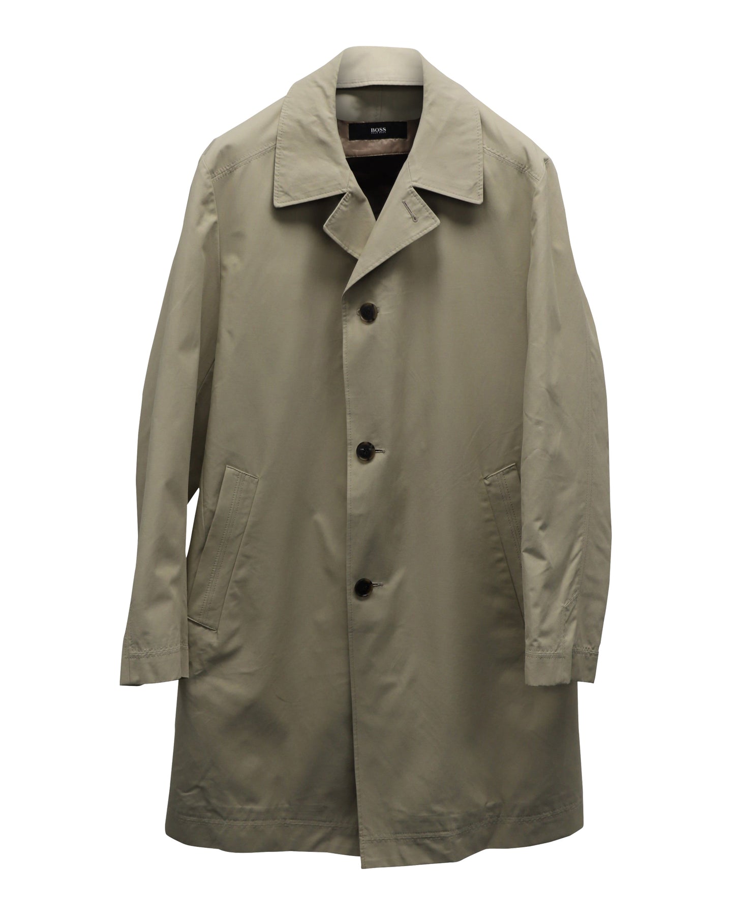 Boss Raincoat in Beige Cotton 7766495690812