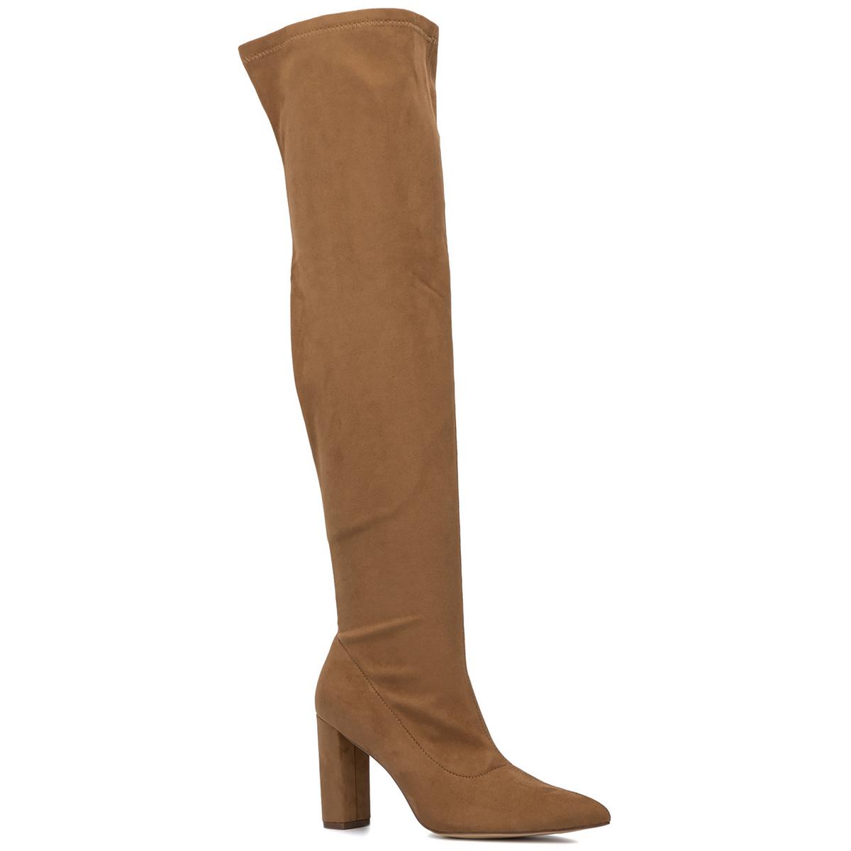 Monia Faux Suede Heels Over-The-Knee Boots