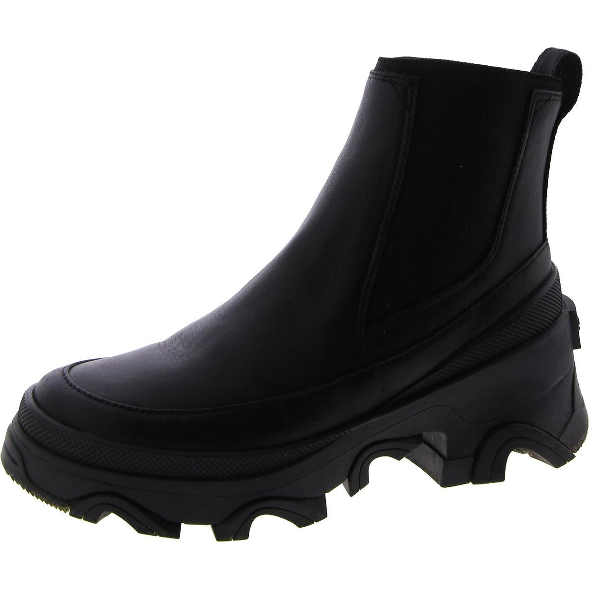 Brex Leather Slip On Chelsea Boots