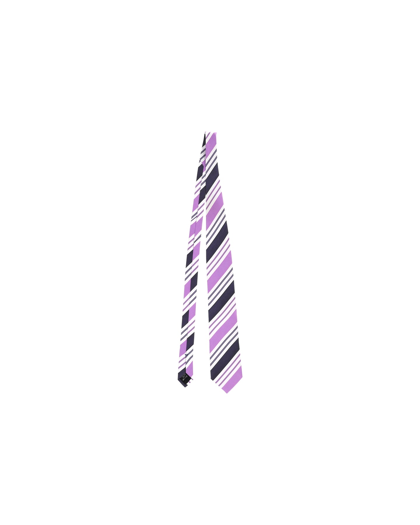 Ermenegildo Zegna Striped Tie in Purple Silk 7748705812540