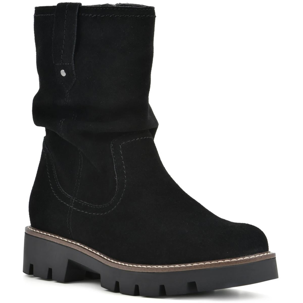 Glean Suede Block Heel Ankle Boots