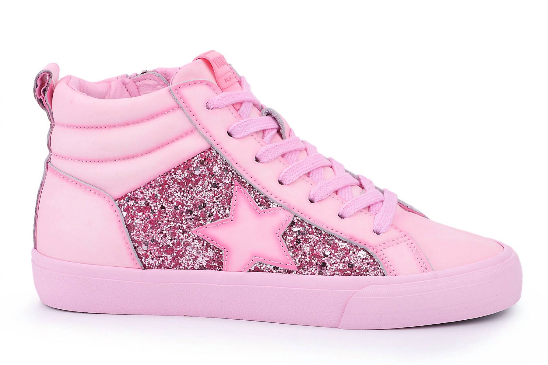Alexis High Top Sneakers In Hot Pink