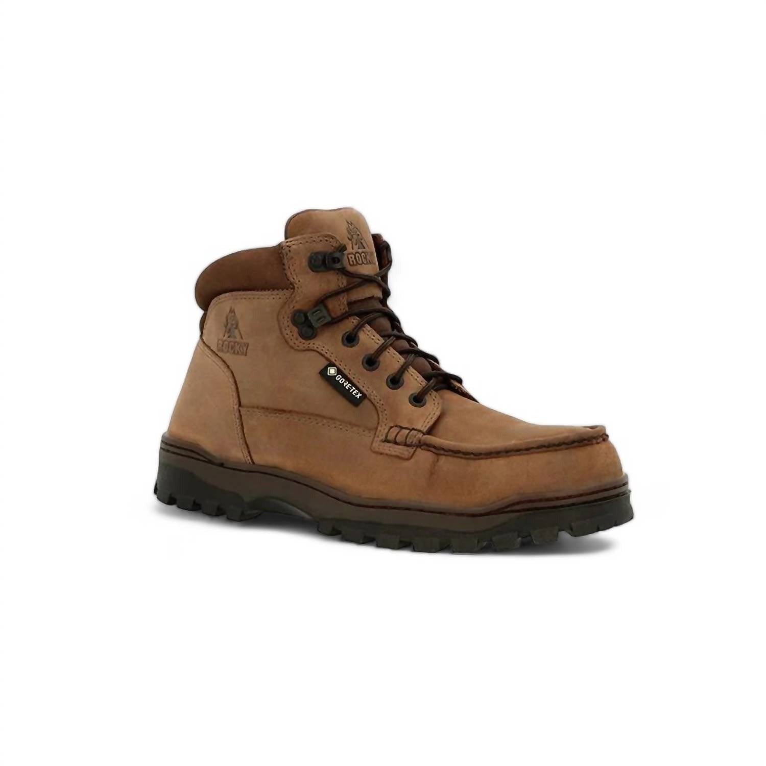 Men's Outback Gore-Tex Waterproof Steel Toe Work Boot - Wide Width In Brown 7676679290940