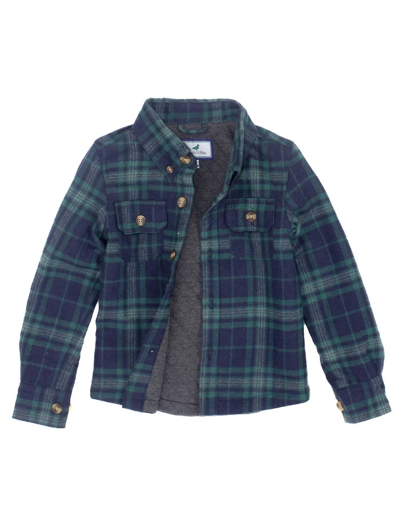 Youth Cypress Shacket In Juniper