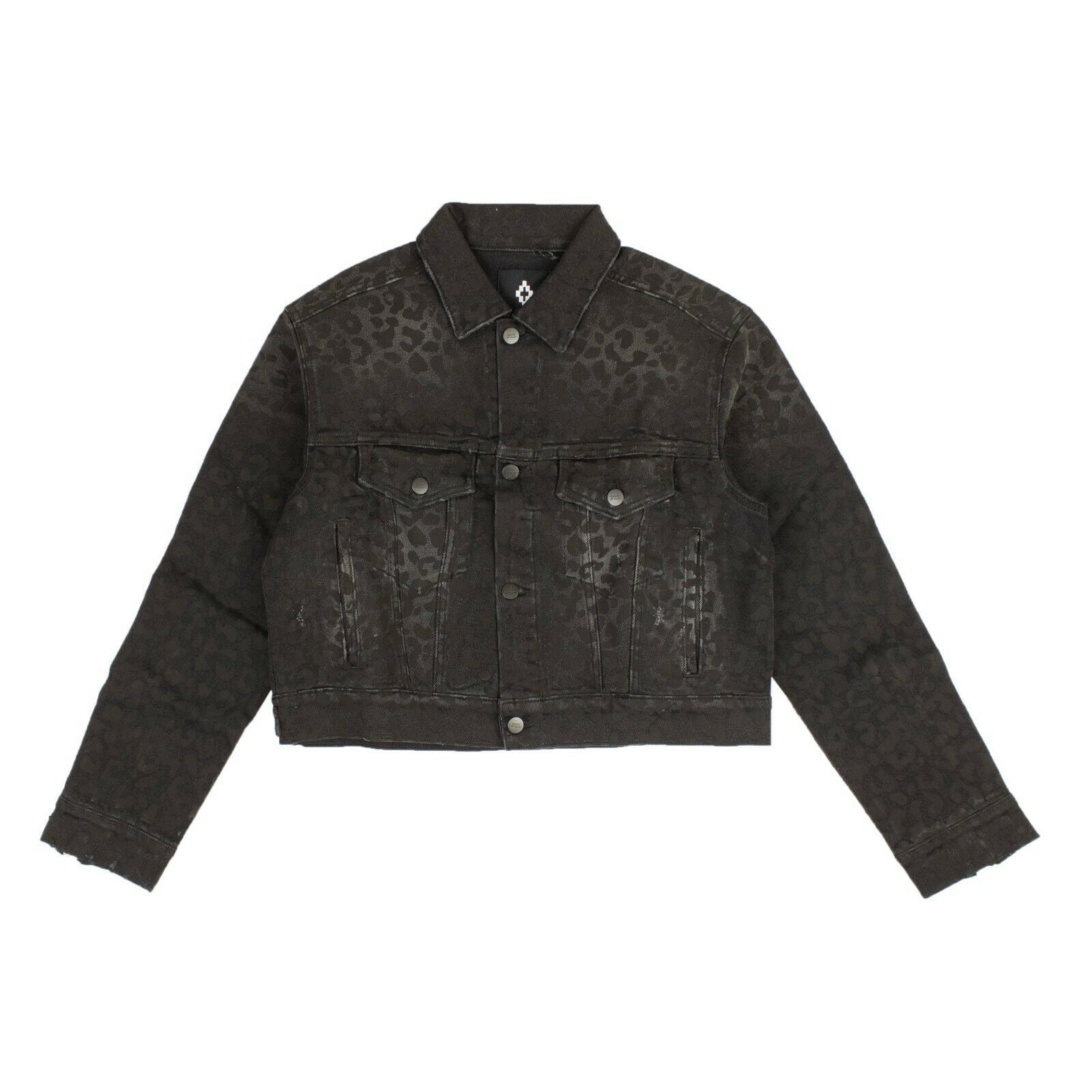 Black Denim Caban Jacket