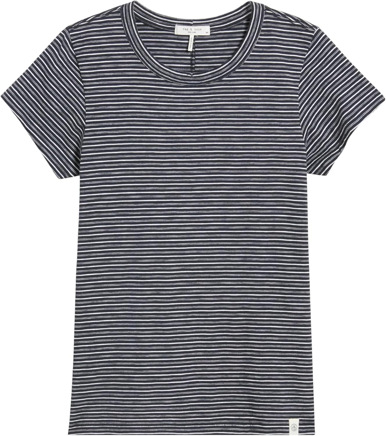 rag & bone Women's The Slub Stripe Tee, Salute Multi