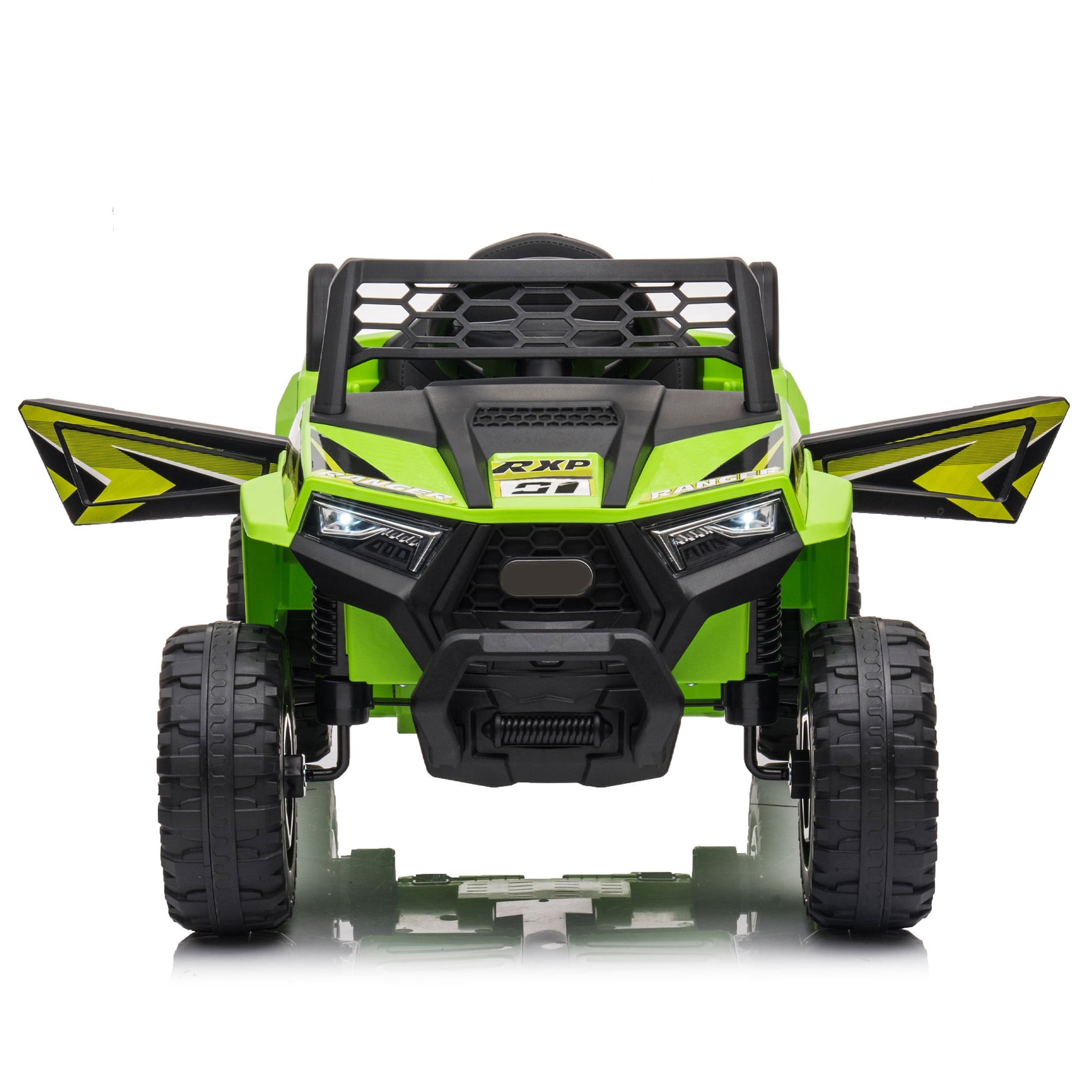 Streamdale Ultimate Kids' Adventure Ride-On Green PP Mini UTV with Built-In Music 7833660817468