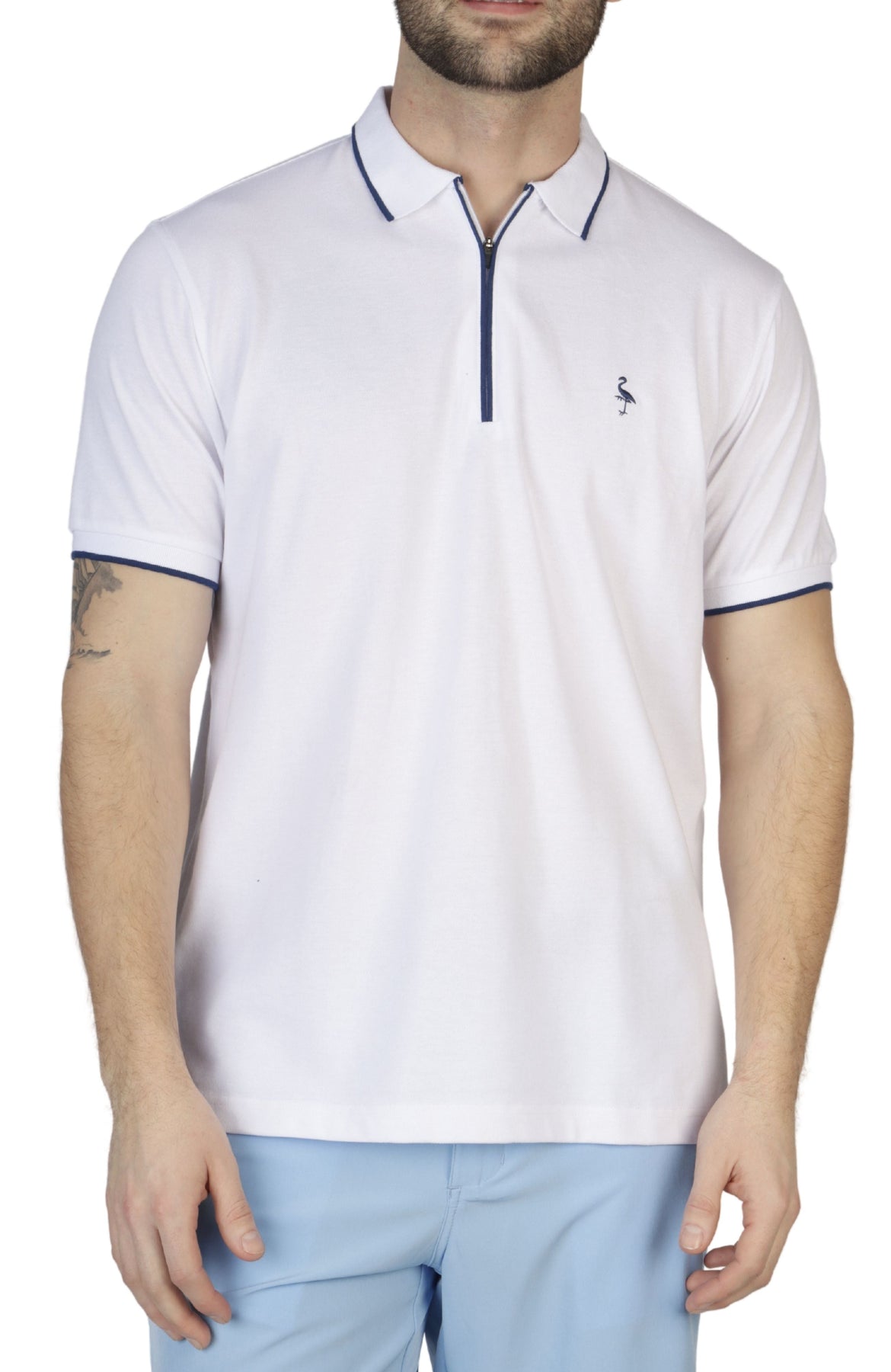 Classic Zipper Pique Polo