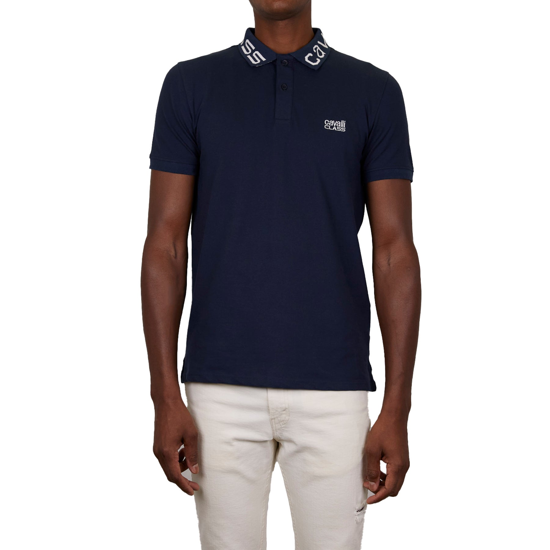 Cavalli Class Mens Blue Polo 7805806116924
