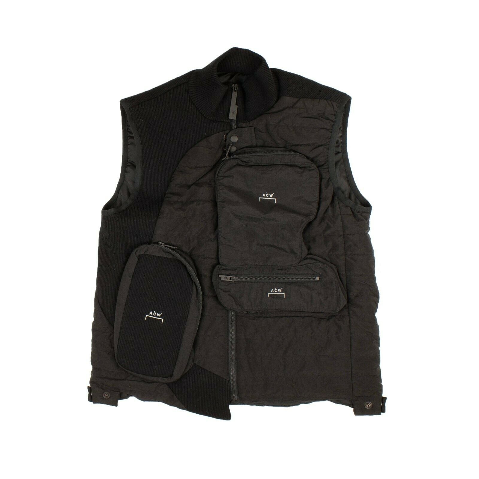 Men's Black Down Turtleneck Vest