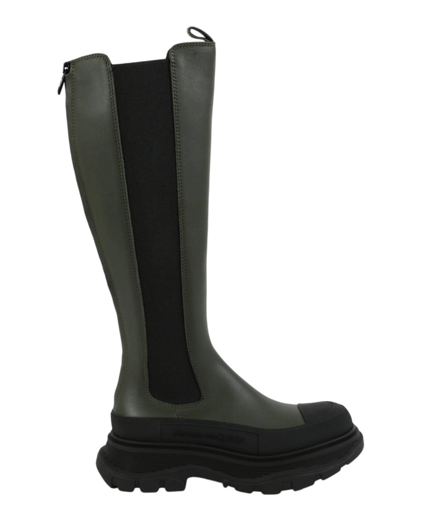 Rubber Toe Leather Boots