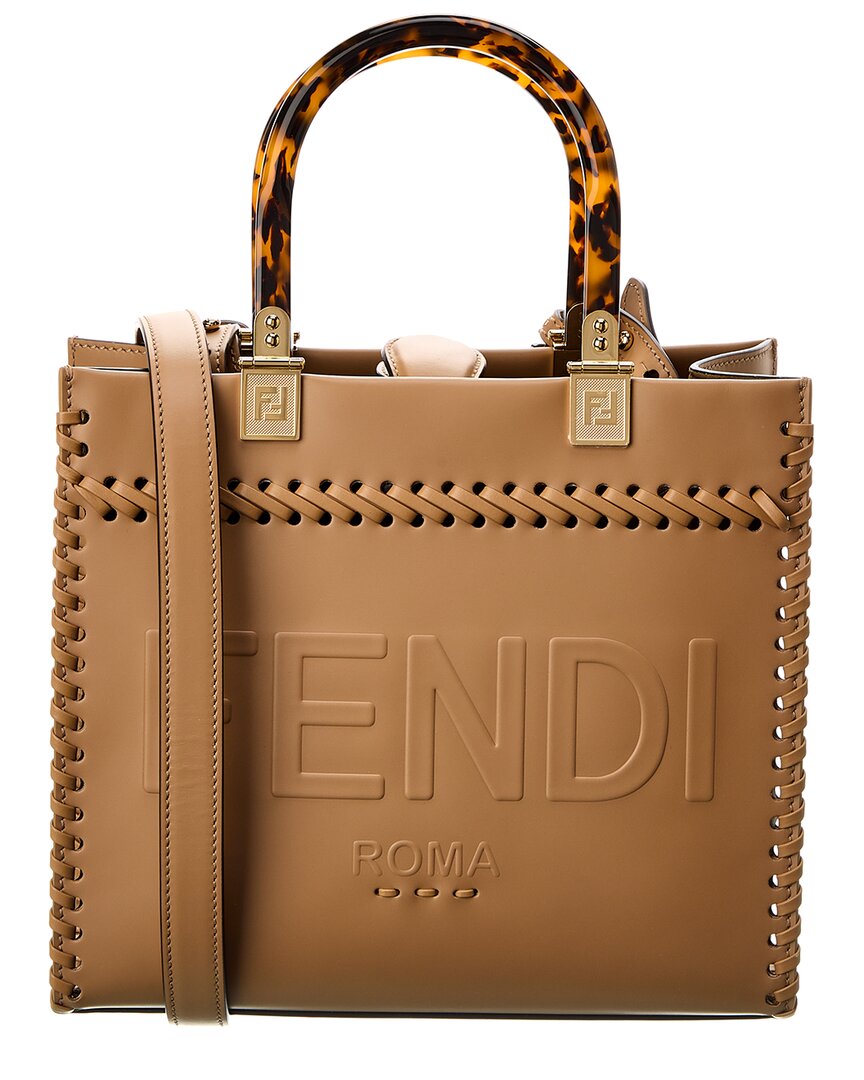 FENDI Sunshine Small Leather Tote 7165755621436