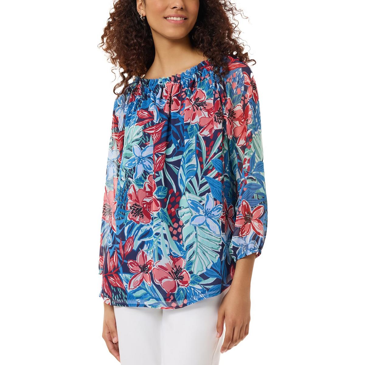 Ruffled Bishop Sleeve Blouse