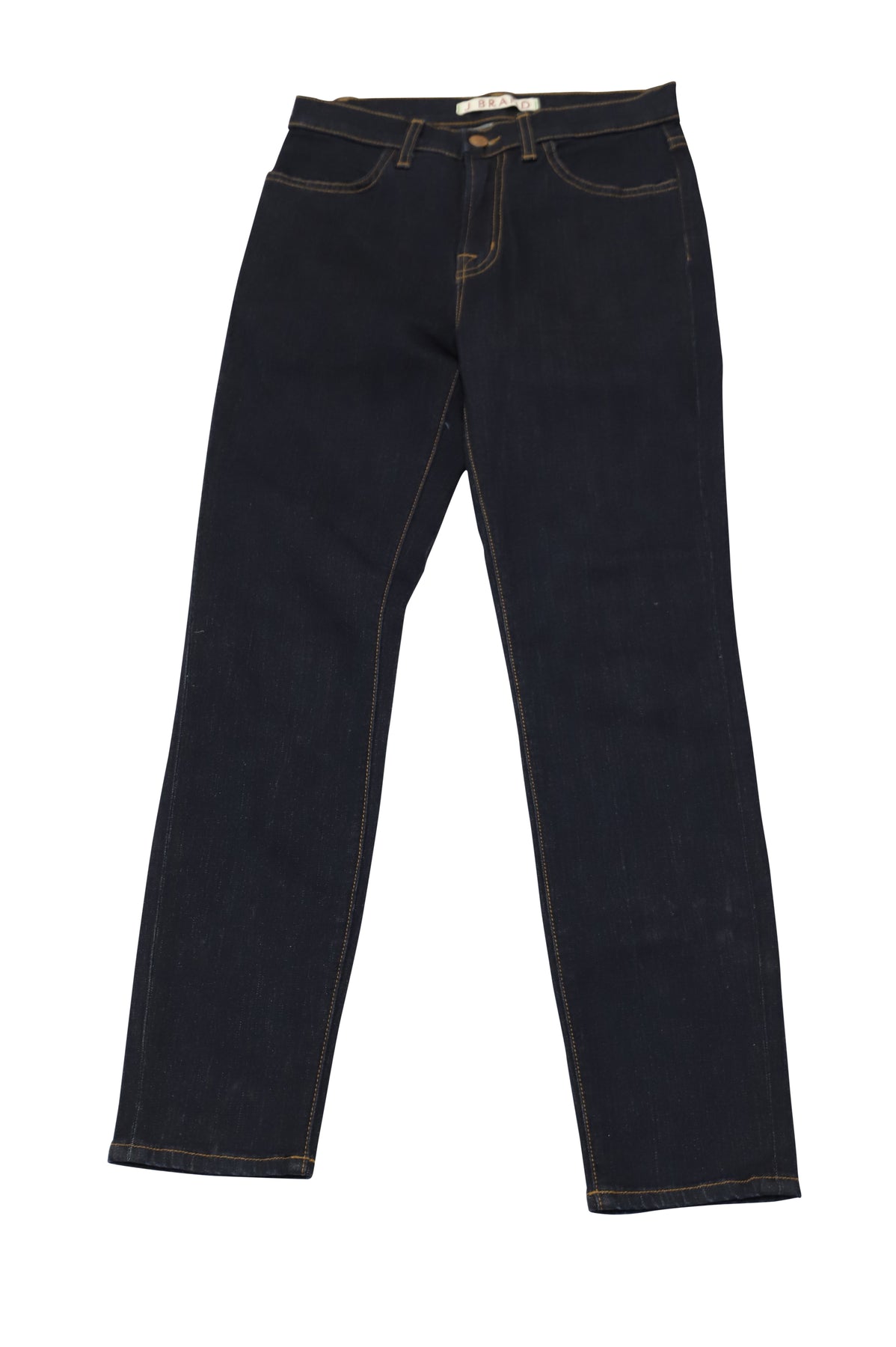 J Brand Cropped Skinny Jeans in Dark Blue Cotton 7748729995324
