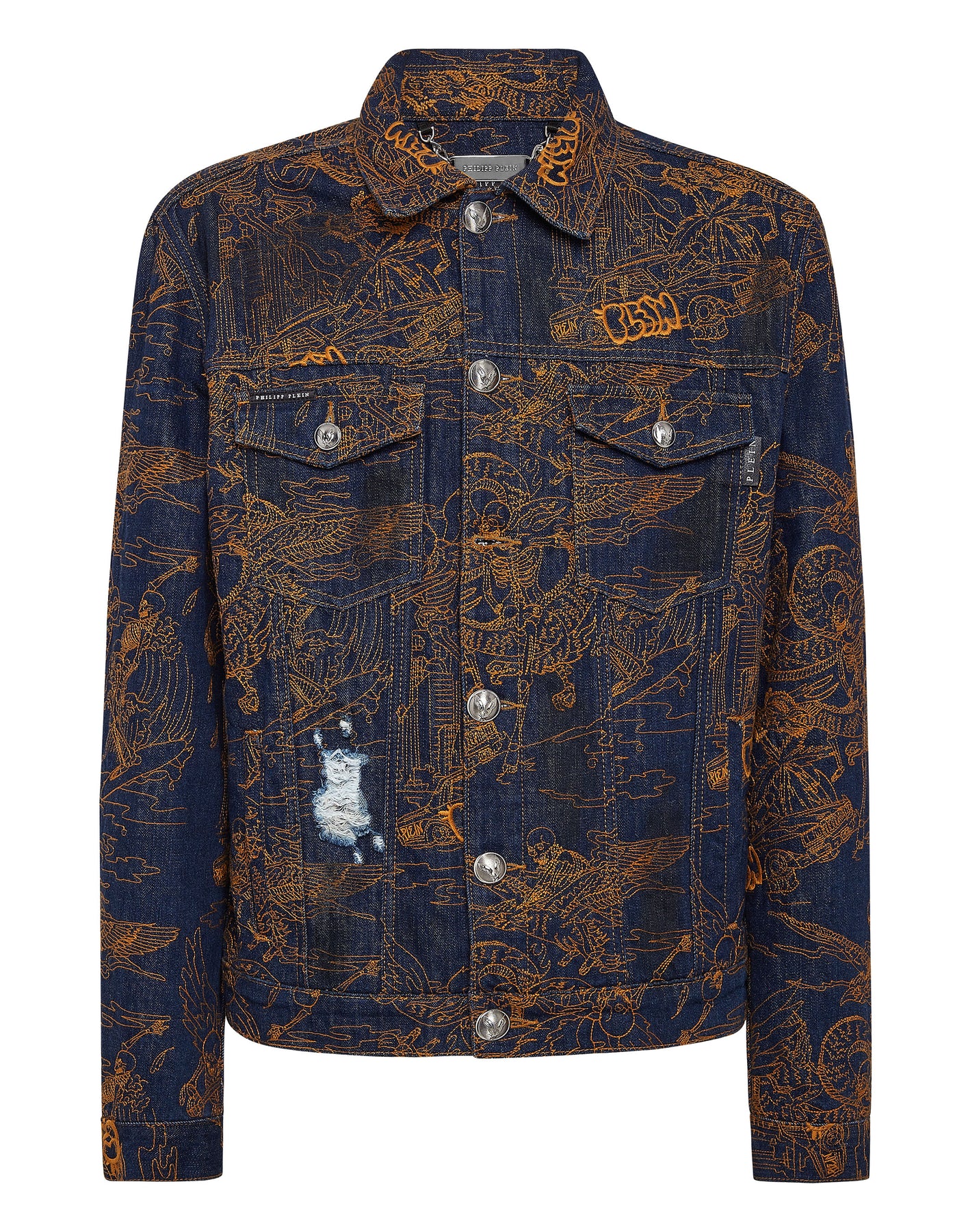 Denim Jacket Skeleton tattoo 7676767797308