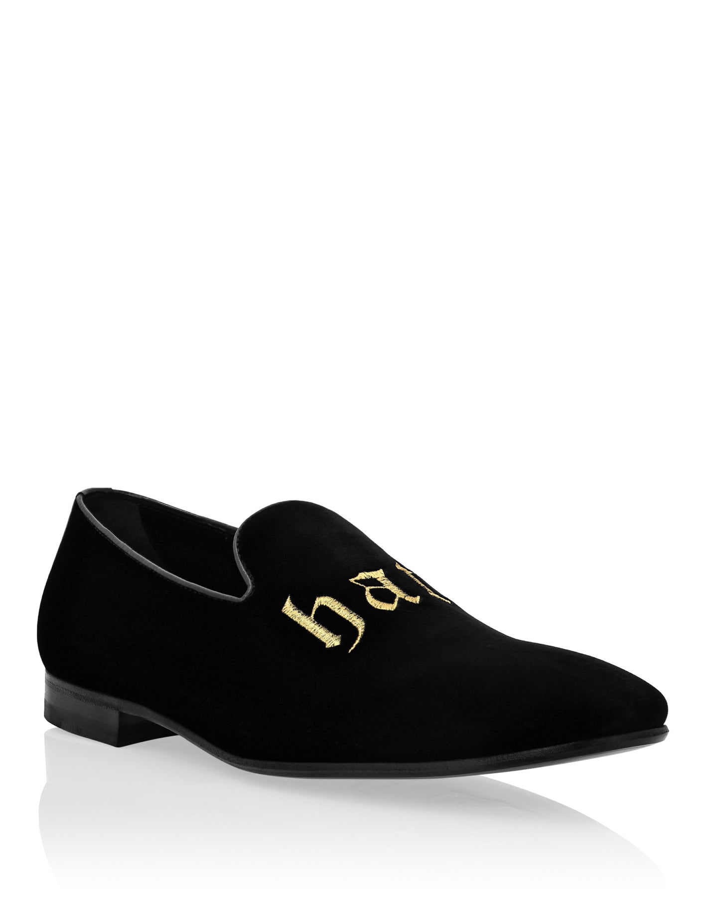 Velvet Loafers Embroidered 7670503473212
