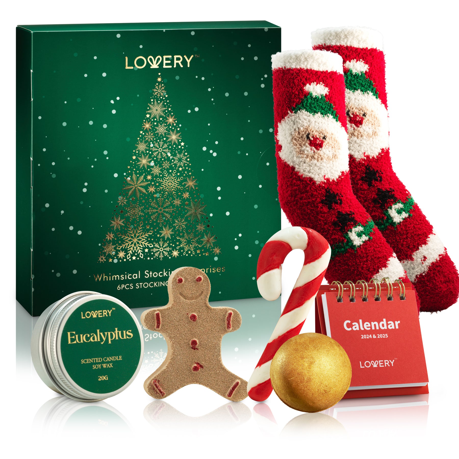 8-Pc. Stocking Stuffers, Christmas Calendar Bath & Body Gift Set