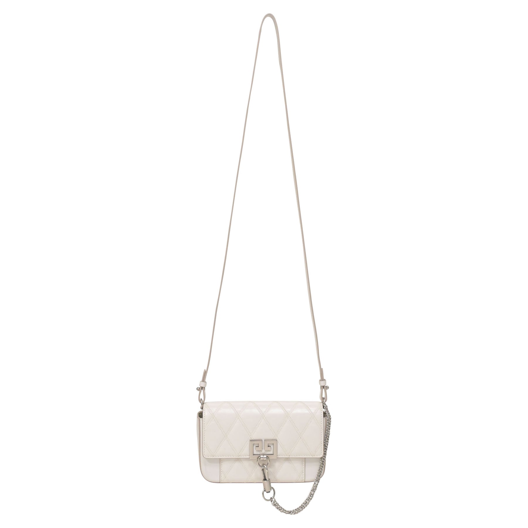 Givenchy Mini Pocket Convertible Bag in White Goatskin Leather 7748710105148