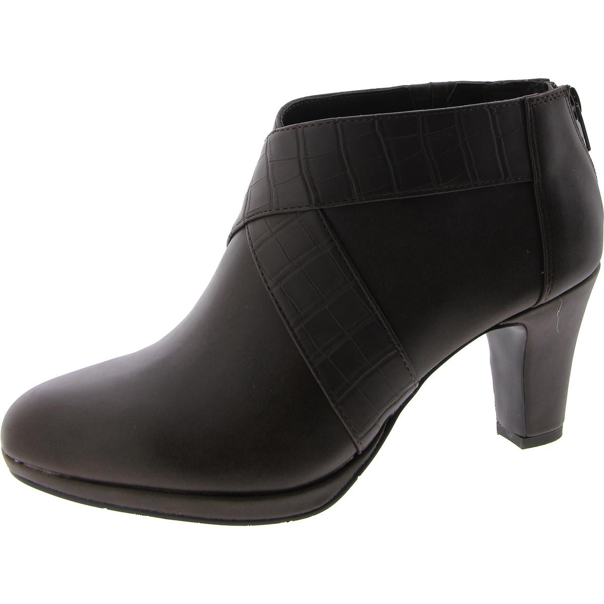 Spice Faux Leather Ankle Booties