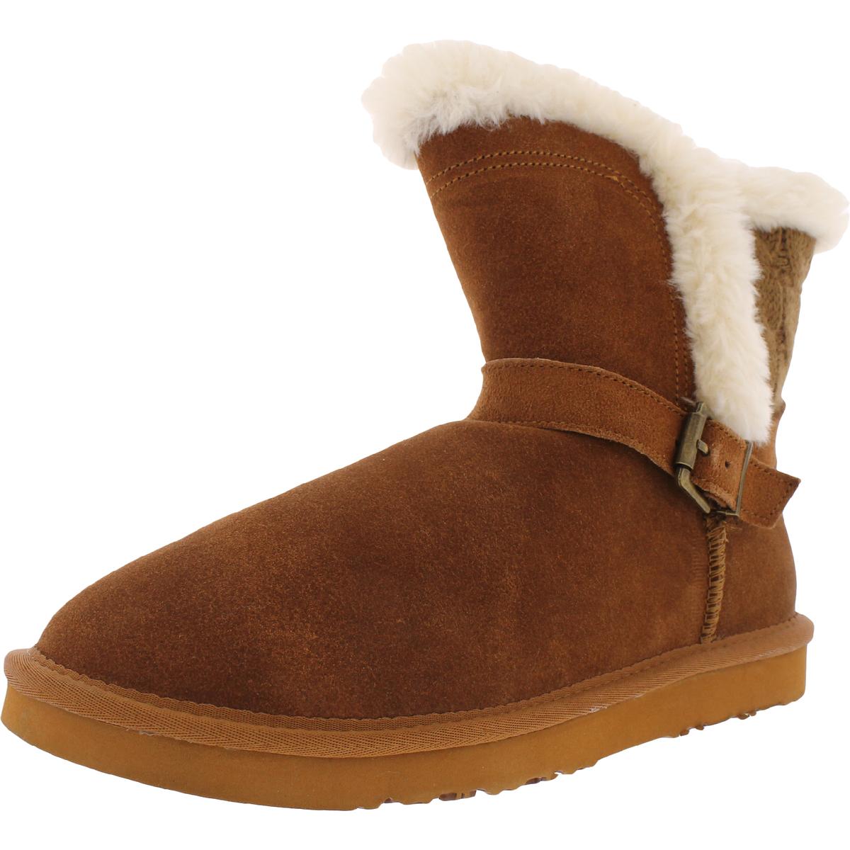 Selena Suede Faux Fur Mid-Calf Boots