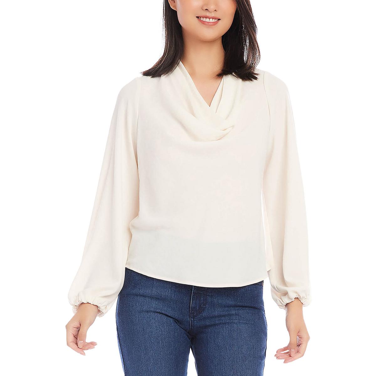 Cowl Neck Casual Blouse