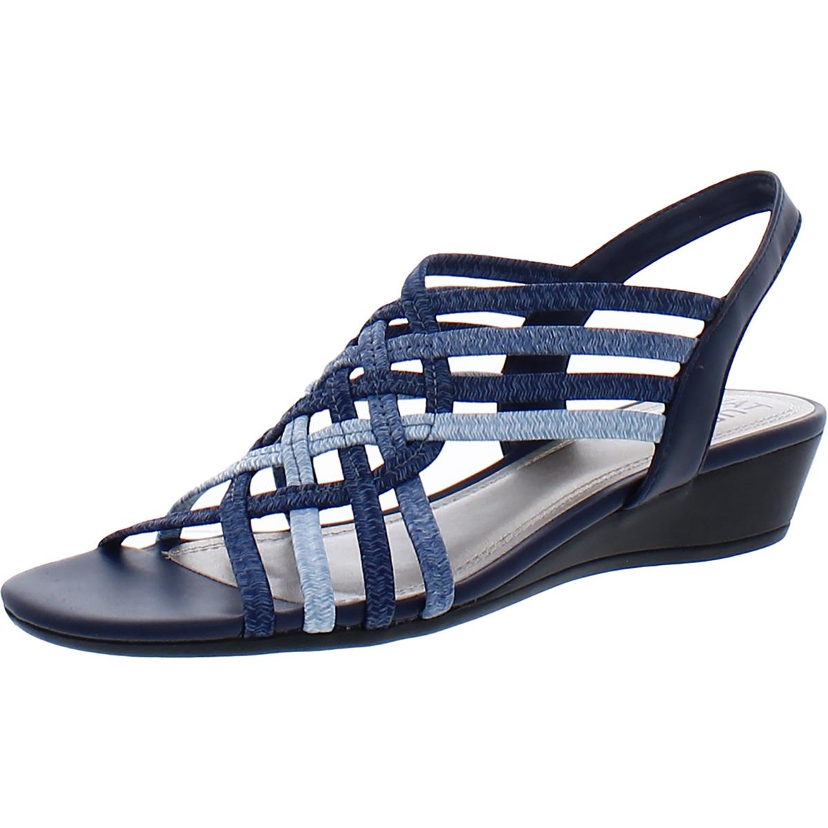 Remix Comfort Insole Faux Leather Wedge Sandals