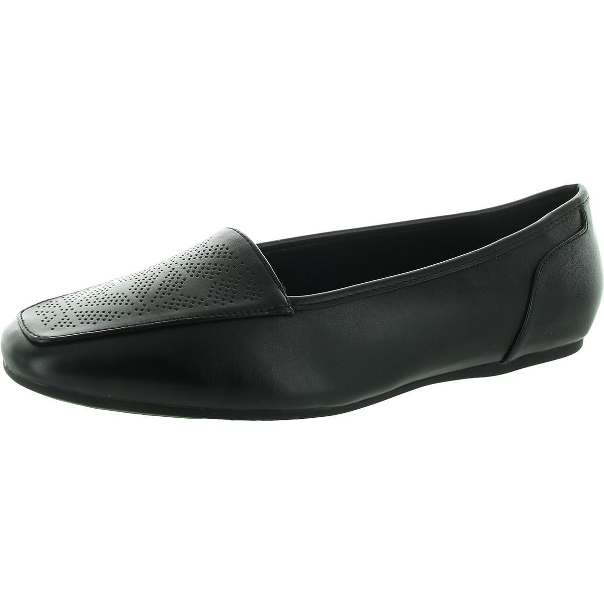 Thrill Perforated Faux Leather Loafers