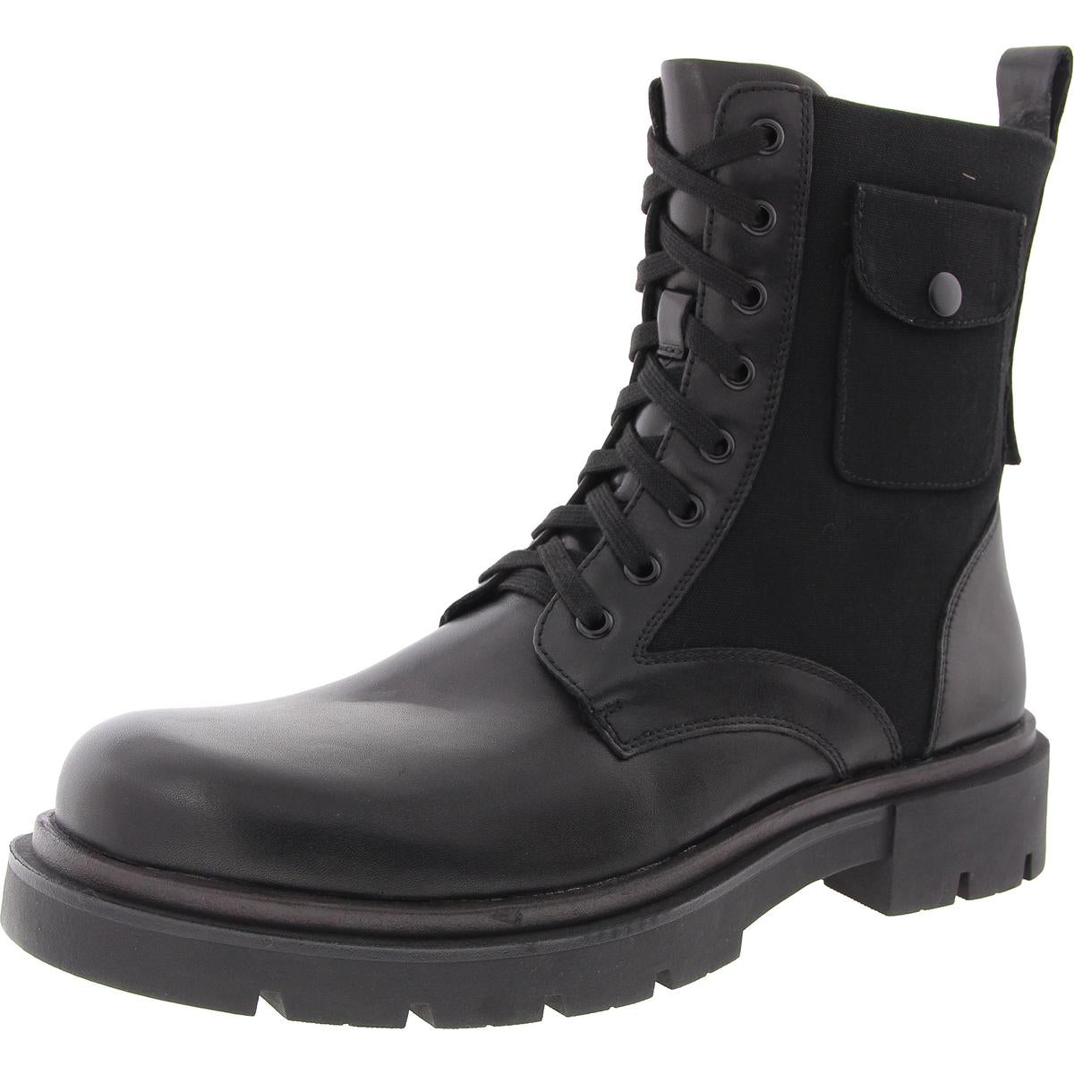 Racine Lace-Up Leather Combat & Lace-Up Boots